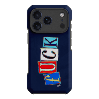 Lil Fcks Blue Printed Phone Cases iPhone 17 Pro / Toughie by Margarbs Art - The Dairy