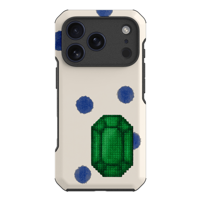 May Emerald Printed Phone Cases iPhone 17 Pro / Toughie by Joiana - The Dairy