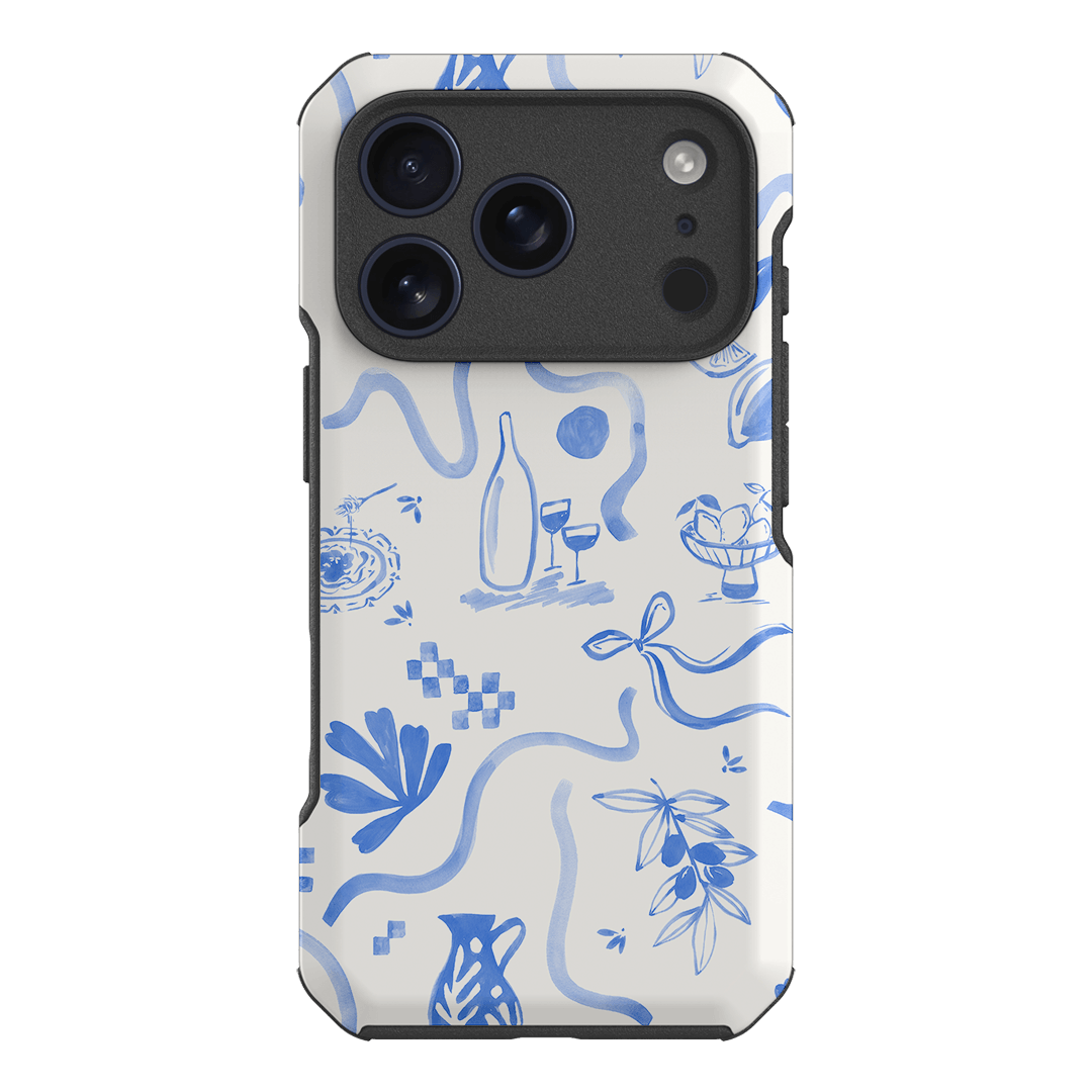 Mediterranean Wave Printed Phone Cases iPhone 17 Pro / Toughie by Charlie Taylor - The Dairy