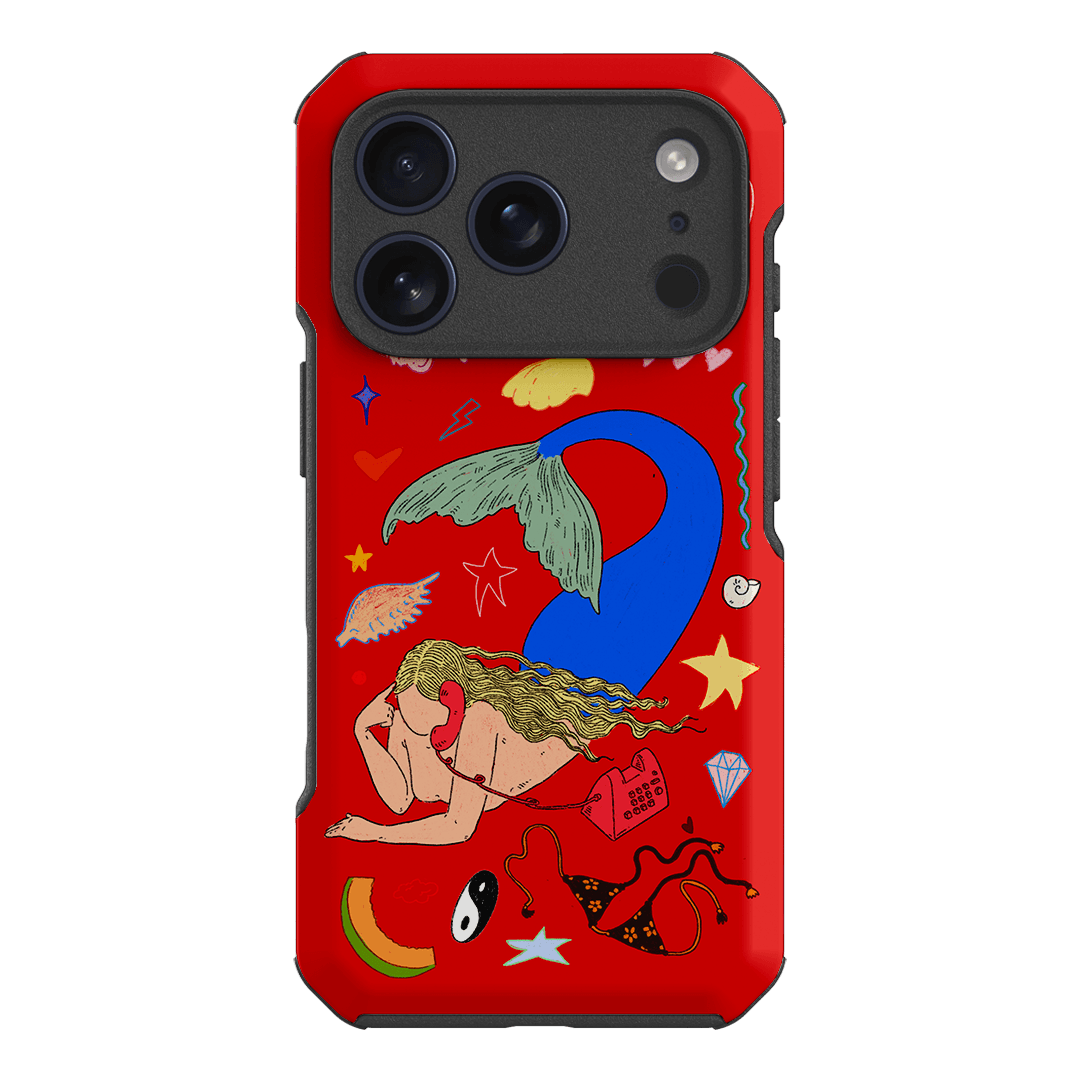 Mermaid Salad Scarlet Printed Phone Cases iPhone 17 Pro / Toughie by Easty Beasty - The Dairy