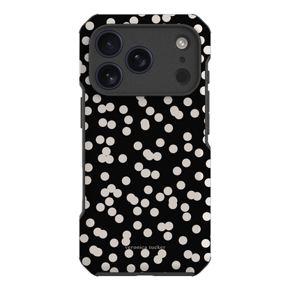 Mini Confetti Noir Printed Phone Cases iPhone 17 Pro / Toughie by Veronica Tucker - The Dairy