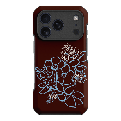 Mocha Posy Printed Phone Cases iPhone 17 Pro / Toughie by Typoflora - The Dairy