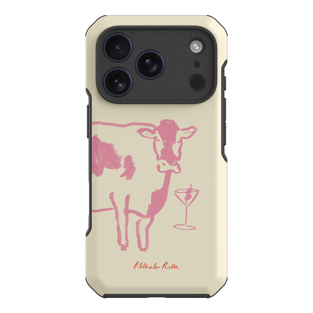 Mootini Pink Printed Phone Cases iPhone 17 Pro / Toughie by Phthalo Ruth - The Dairy