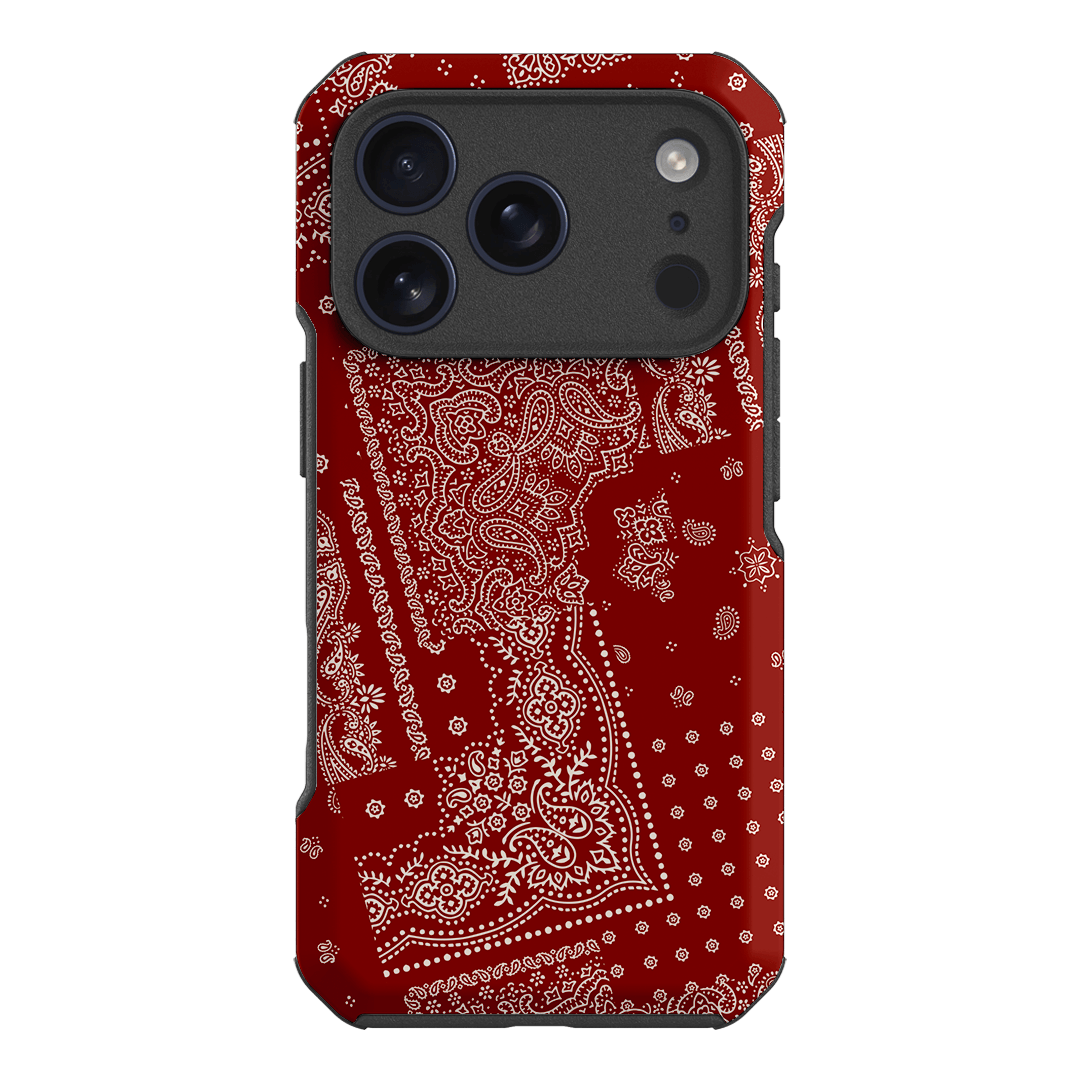 Paisley Crimson Printed Phone Cases iPhone 17 Pro / Toughie by The Dairy - The Dairy