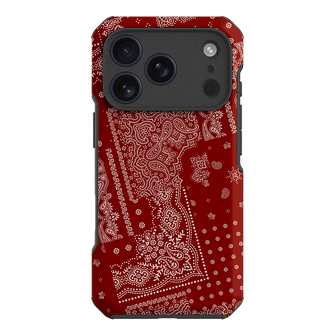 Paisley Crimson Printed Phone Cases iPhone 17 Pro / Toughie by The Dairy - The Dairy