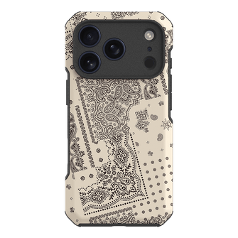 Paisley Ecru Printed Phone Cases iPhone 17 Pro / Toughie by The Dairy - The Dairy