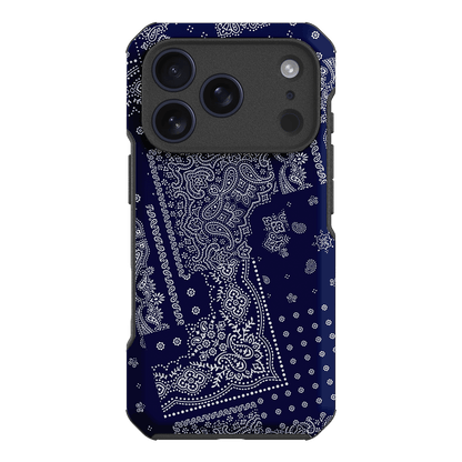 Paisley Indigo Printed Phone Cases iPhone 17 Pro / Toughie by The Dairy - The Dairy