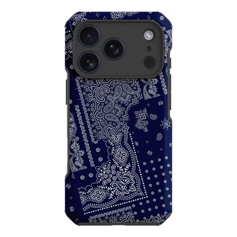 Paisley Indigo Printed Phone Cases iPhone 17 Pro / Toughie by The Dairy - The Dairy