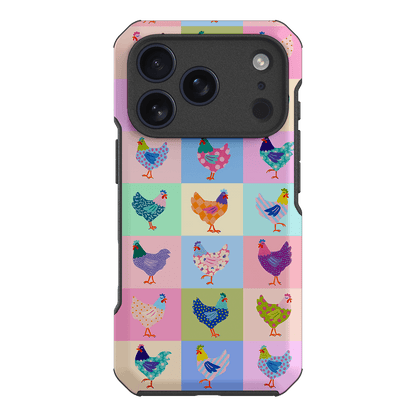 Pastel Chickens Printed Phone Cases iPhone 17 Pro / Toughie by Kayla Henley - The Dairy