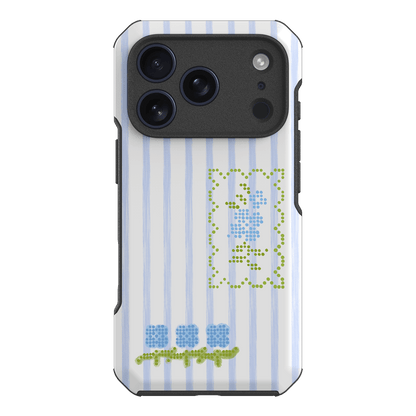 Patchwork Blue Printed Phone Cases iPhone 17 Pro / Toughie by Kayla Carr - The Dairy