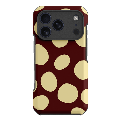 Pebbles Burgundy Butter Printed Phone Cases iPhone 17 Pro / Toughie by Veronica Tucker - The Dairy