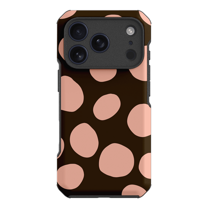 Pebbles Chocolate Pink Printed Phone Cases iPhone 17 Pro / Toughie by Veronica Tucker - The Dairy