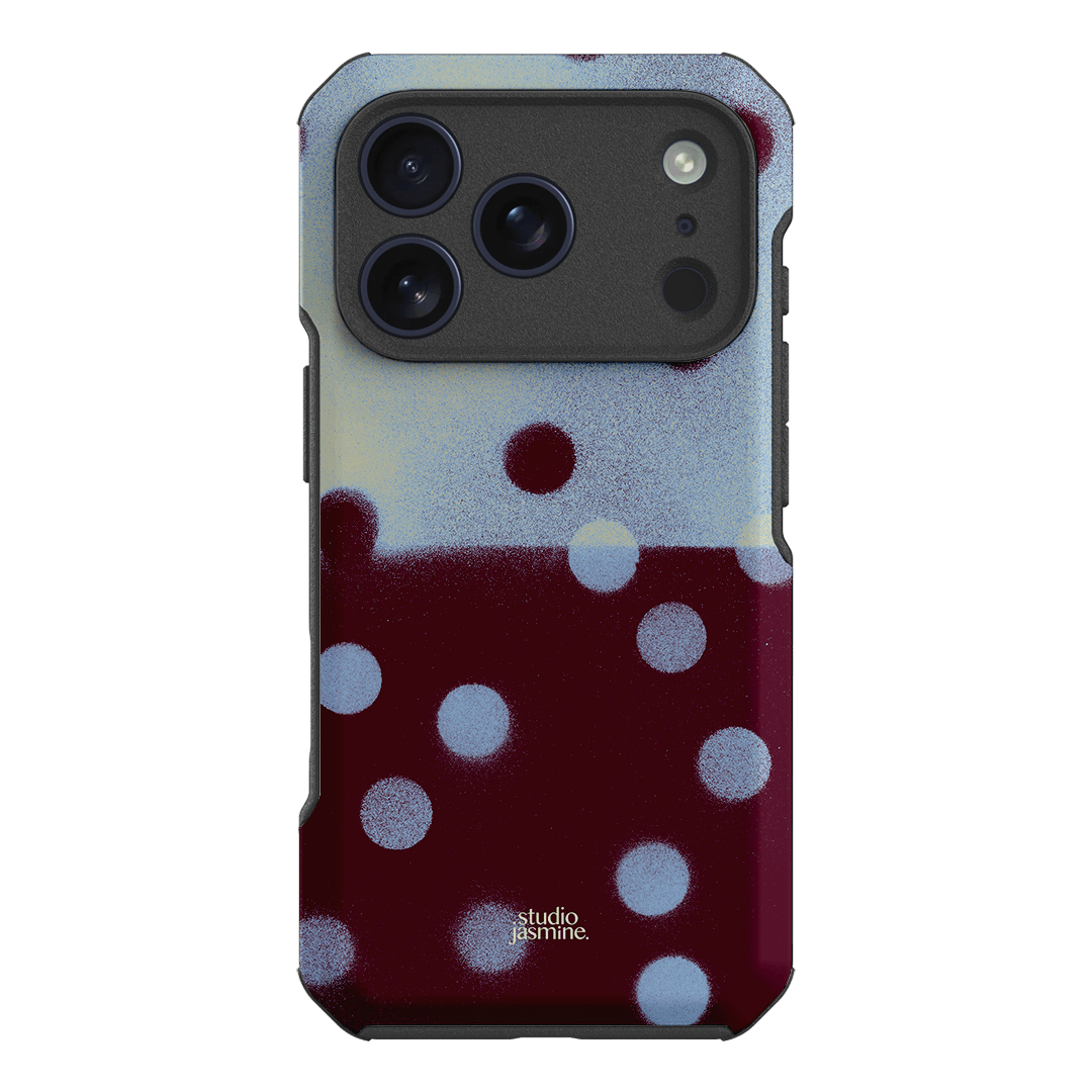 Plum Polka Dot Printed Phone Cases iPhone 17 Pro / Toughie by Jasmine Dowling - The Dairy