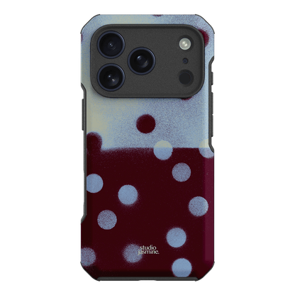 Plum Polka Dot Printed Phone Cases iPhone 17 Pro / Toughie by Jasmine Dowling - The Dairy