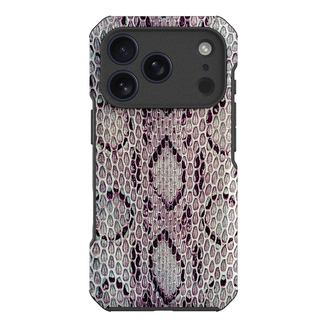 Plum Python Printed Phone Cases iPhone 17 Pro / Toughie by The Dairy - The Dairy