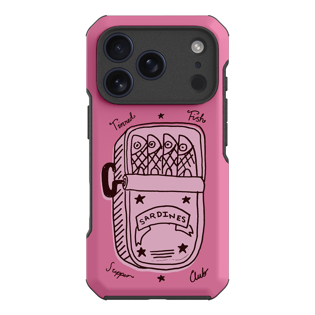 Sardine Social Pink Printed Phone Cases iPhone 17 Pro / Toughie by The Dairy - The Dairy