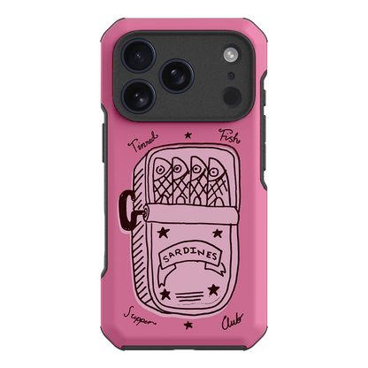 Sardine Social Pink Printed Phone Cases iPhone 17 Pro / Toughie by The Dairy - The Dairy