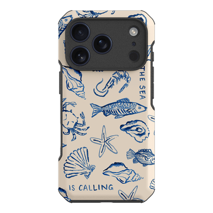 Sea Call Printed Phone Cases iPhone 17 Pro / Toughie by Cass Deller - The Dairy