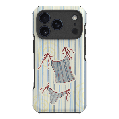 Stripe Tankini Printed Phone Cases iPhone 17 Pro / Toughie by Kayla Carr - The Dairy