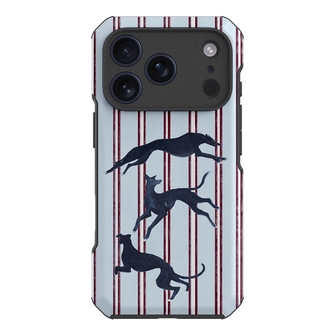 Stripey Hounds Printed Phone Cases iPhone 17 Pro / Toughie by Lisa Hu - The Dairy