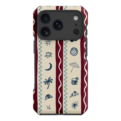 Summer Snacks Burgundy Printed Phone Cases by Charlie Taylor - The Dairy