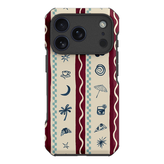 Summer Snacks Burgundy Printed Phone Cases by Charlie Taylor - The Dairy