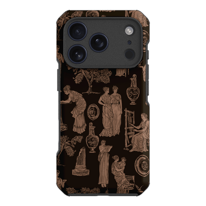 Symposium Burnt Umber Printed Phone Cases iPhone 17 Pro / Toughie by Veronica Tucker - The Dairy