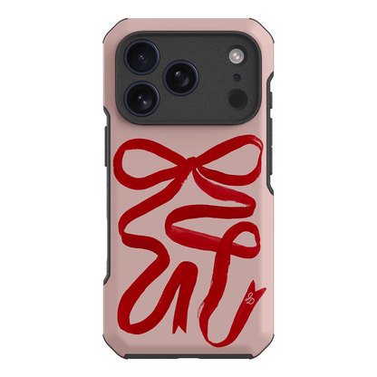 Valentine Ribbon Printed Phone Cases iPhone 17 Pro / Toughie by Jasmine Dowling - The Dairy