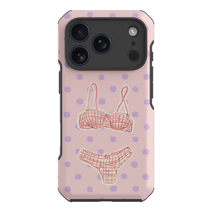 Vintage Gingham Printed Phone Cases iPhone 17 Pro / Toughie by Kayla Carr - The Dairy