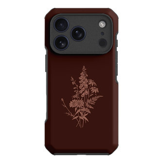Wildflowers Mocha Printed Phone Cases iPhone 17 Pro / Toughie by Typoflora - The Dairy