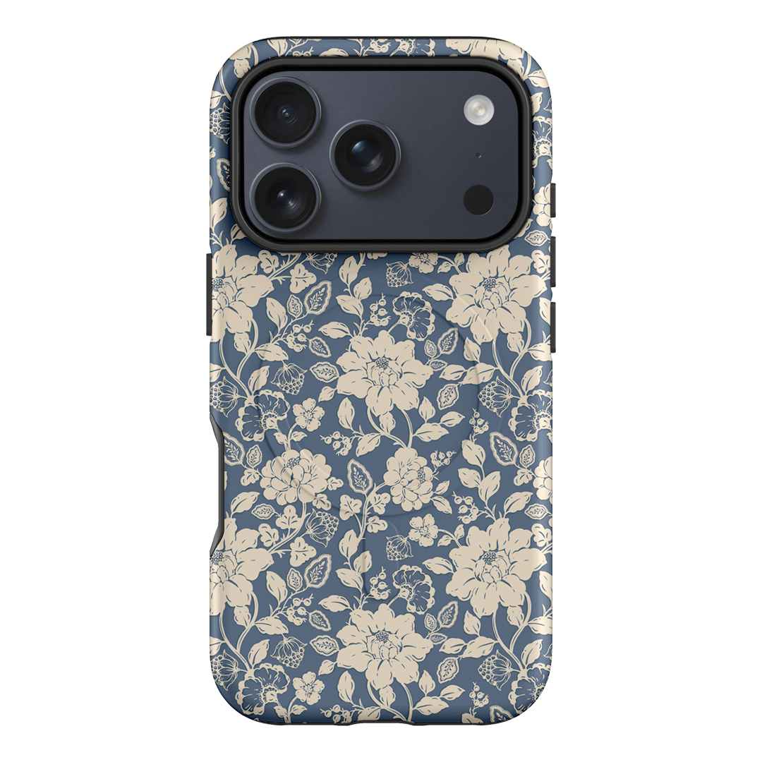 Blue Garden Printed Phone Cases iPhone 17 Pro / Armoured MagSafe by Kasiags Art - The Dairy