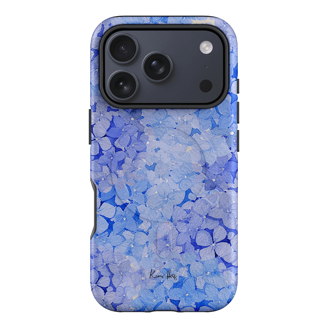 Hydrangea Blue Printed Phone Cases iPhone 17 Pro / Armoured MagSafe by Kerrie Hess - The Dairy