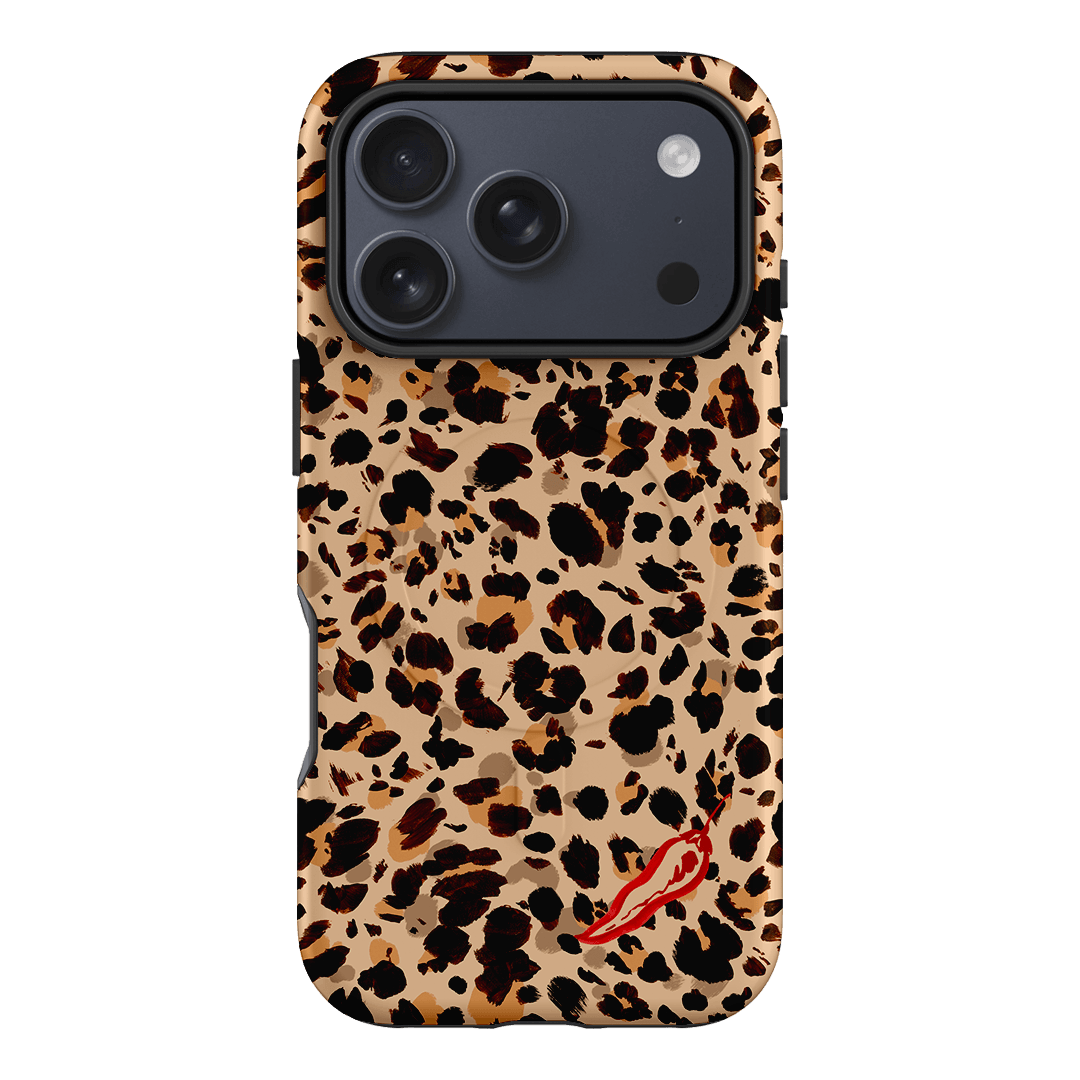 Chilli Leopard Printed Phone Cases iPhone 17 Pro / Armoured MagSafe by Charlie Taylor - The Dairy