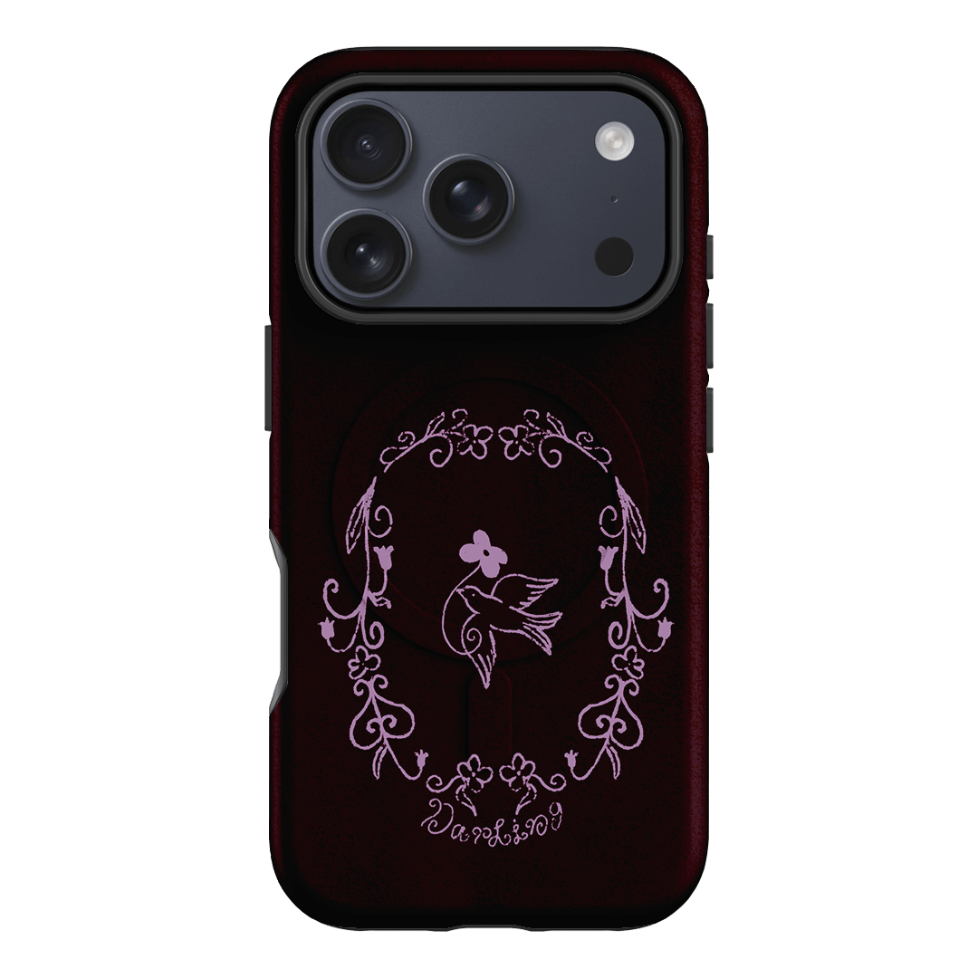 Darling Burgundy Printed Phone Cases by The Dairy - The Dairy