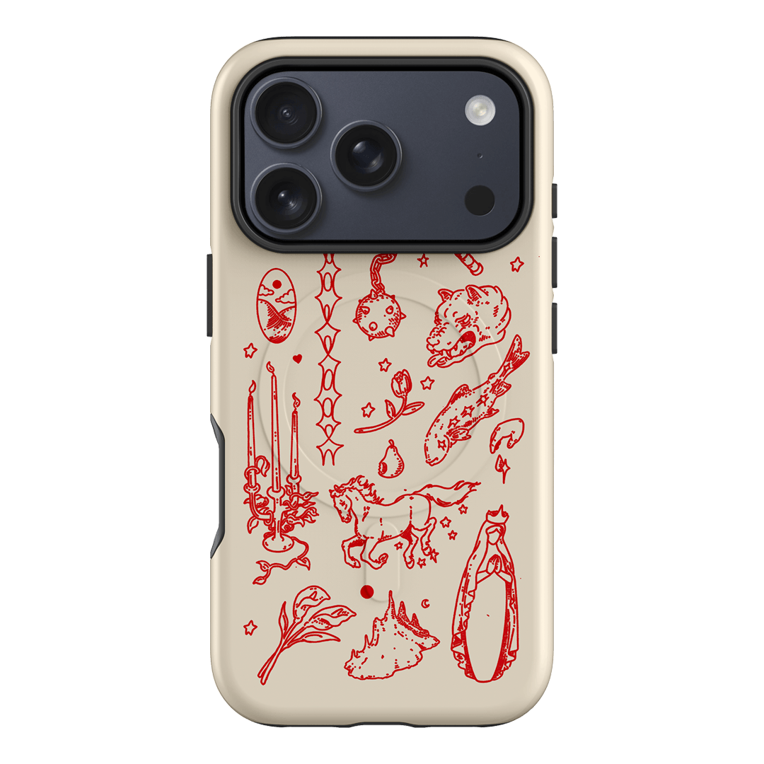 Dreamcore Cream Printed Phone Cases iPhone 17 Pro / Armoured MagSafe by Easty Beasty - The Dairy
