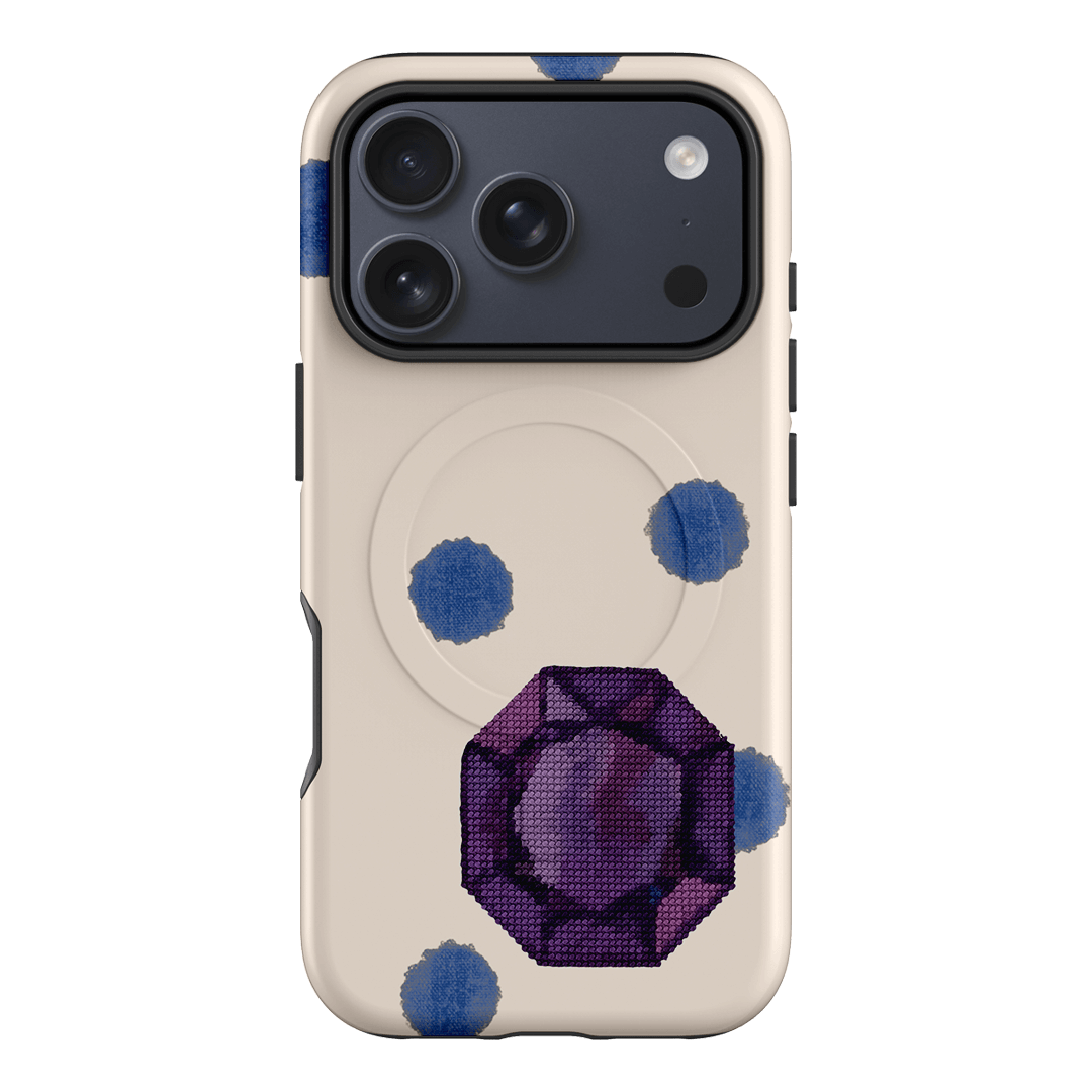 February Amethyst Printed Phone Cases iPhone 17 Pro / Armoured MagSafe by Joiana - The Dairy