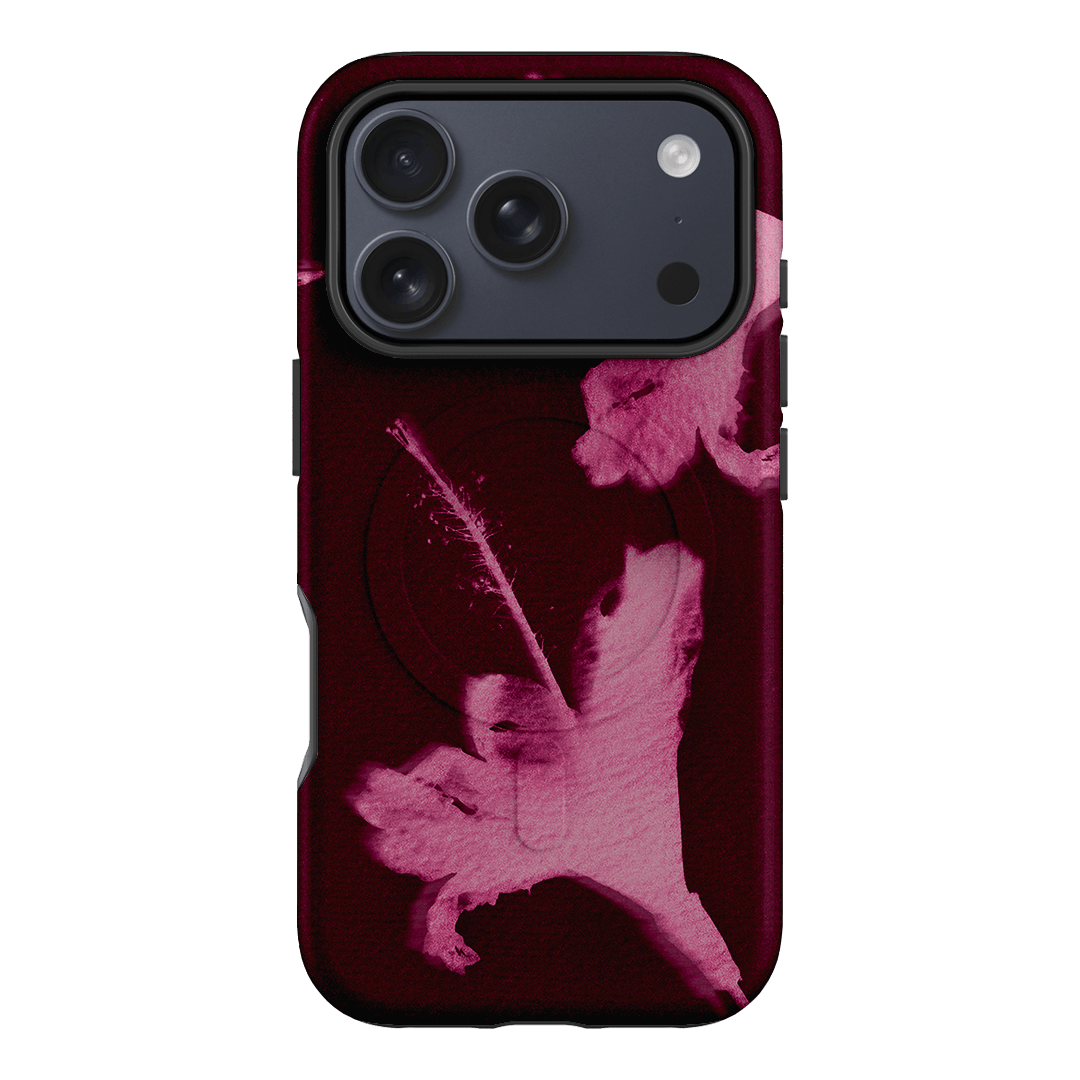 Hibiscus Glow Printed Phone Cases iPhone 17 Pro / Armoured MagSafe by Sally Hungerford - The Dairy