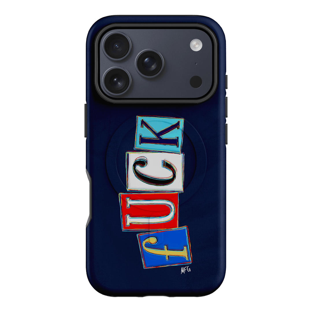 Lil Fcks Blue Printed Phone Cases iPhone 17 Pro / Armoured MagSafe by Margarbs Art - The Dairy