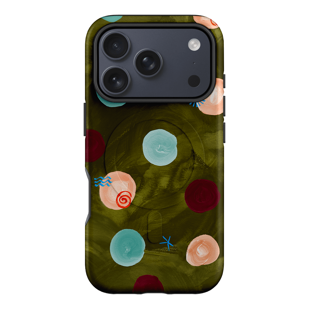 Olive Spot Printed Phone Cases iPhone 17 Pro / Armoured MagSafe by Charlie Taylor - The Dairy