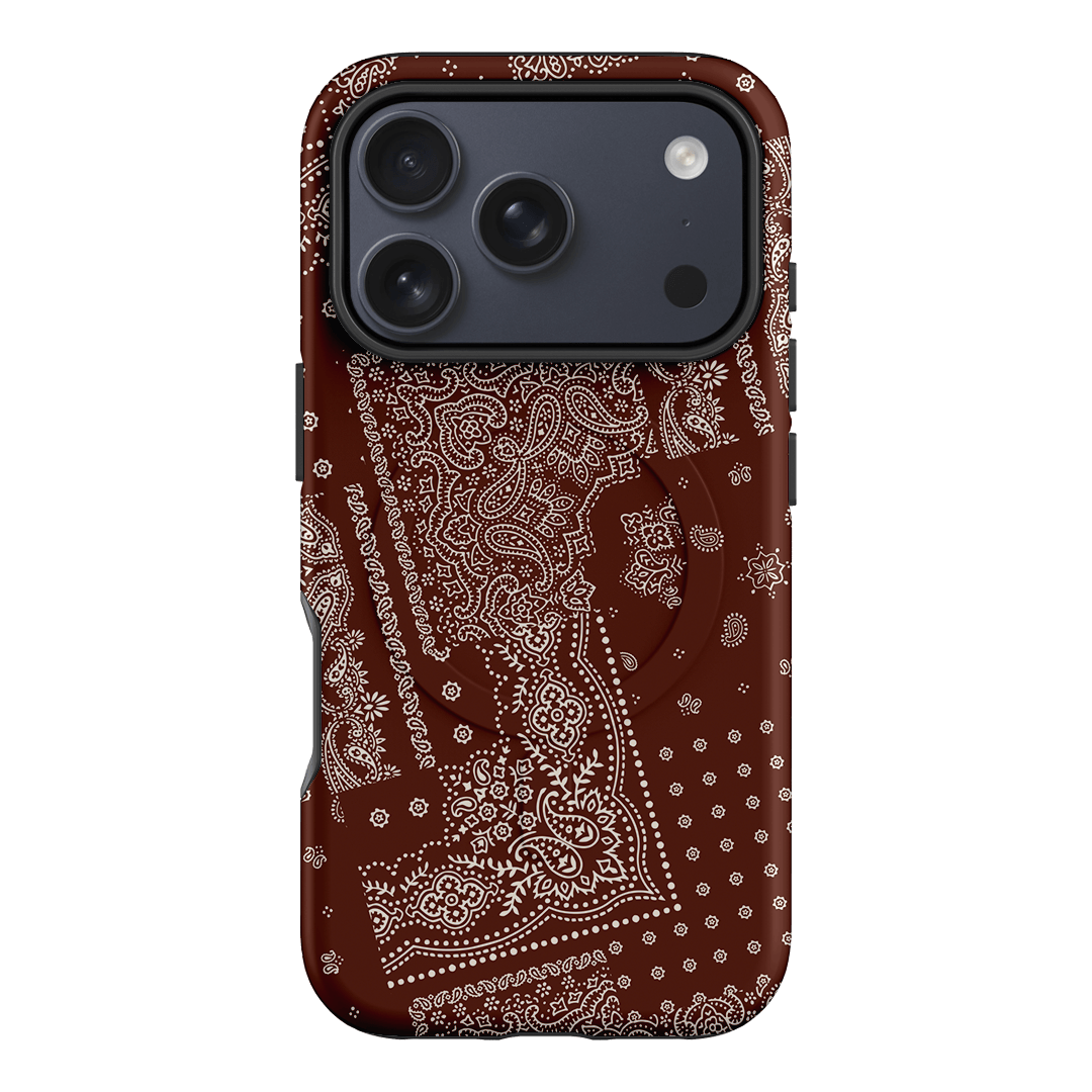 Paisley Cinnamon Printed Phone Cases iPhone 17 Pro / Armoured MagSafe by The Dairy - The Dairy
