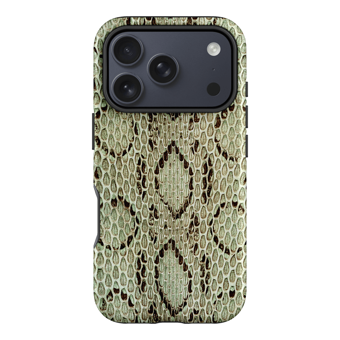 Pistachio Python Printed Phone Cases iPhone 17 Pro / Armoured MagSafe by The Dairy - The Dairy