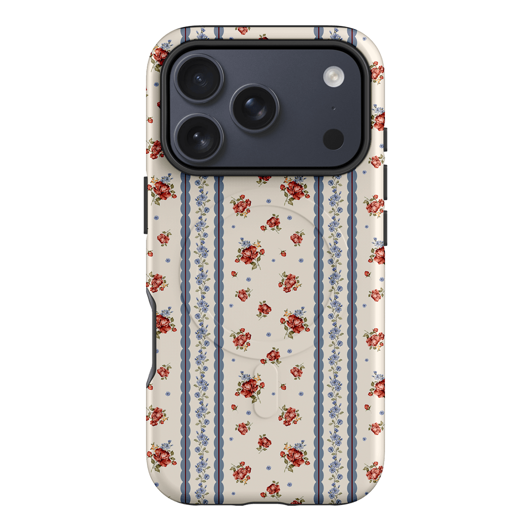 Rose Stripe Printed Phone Cases iPhone 17 Pro / Armoured MagSafe by Kasiags Art - The Dairy