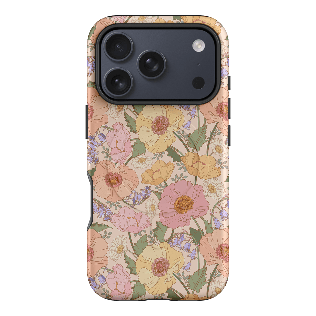 Spring Poppy Printed Phone Cases iPhone 17 Pro / Armoured MagSafe by Kasiags Art - The Dairy