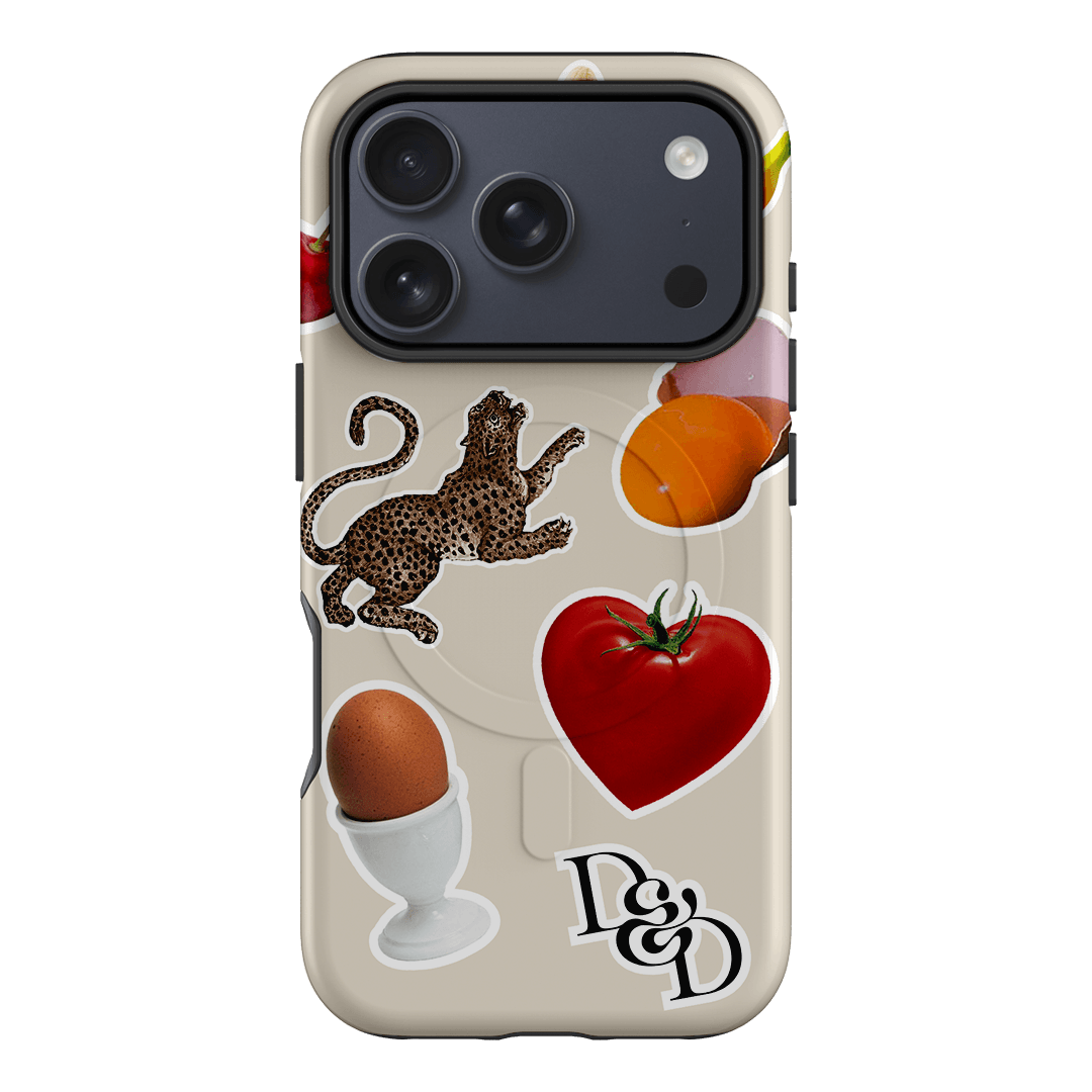Sunday Stickers Cream Printed Phone Cases iPhone 17 Pro / Armoured MagSafe by Desmond & Dempsey - The Dairy