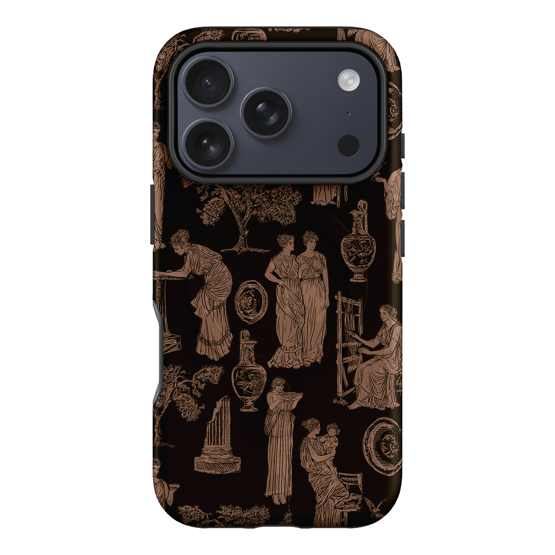 Symposium Burnt Umber Printed Phone Cases iPhone 17 Pro / Armoured MagSafe by Veronica Tucker - The Dairy