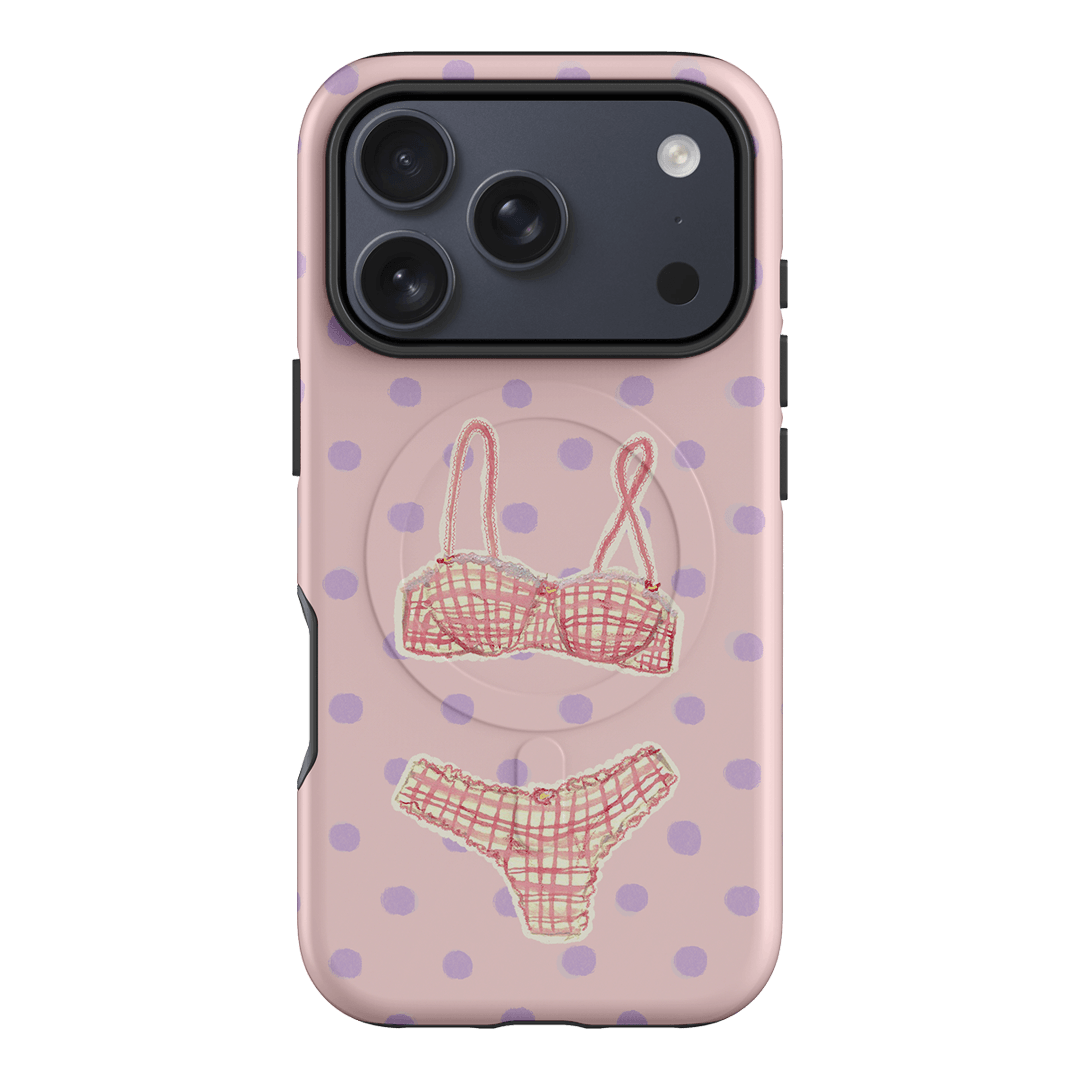 Vintage Gingham Printed Phone Cases iPhone 17 Pro / Armoured MagSafe by Kayla Carr - The Dairy