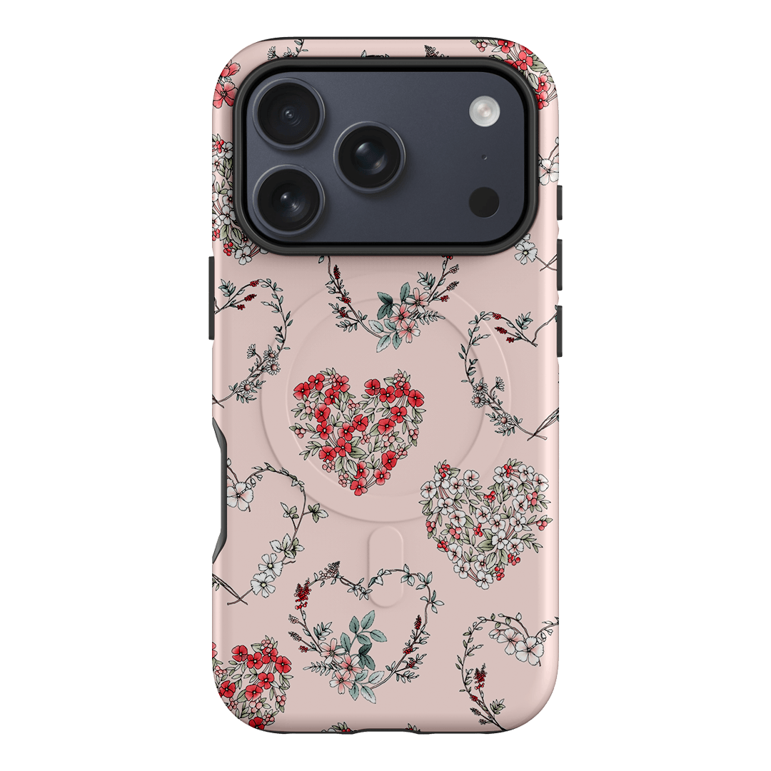 Wild Heart Wreath Printed Phone Cases iPhone 17 Pro / Armoured MagSafe by Typoflora - The Dairy