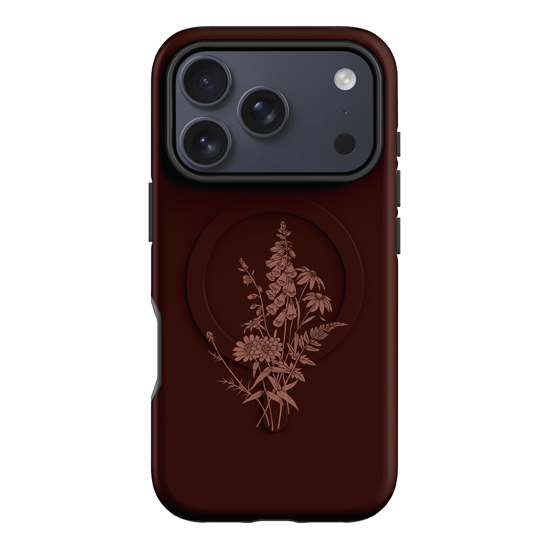 Wildflowers Mocha Printed Phone Cases iPhone 17 Pro / Armoured MagSafe by Typoflora - The Dairy