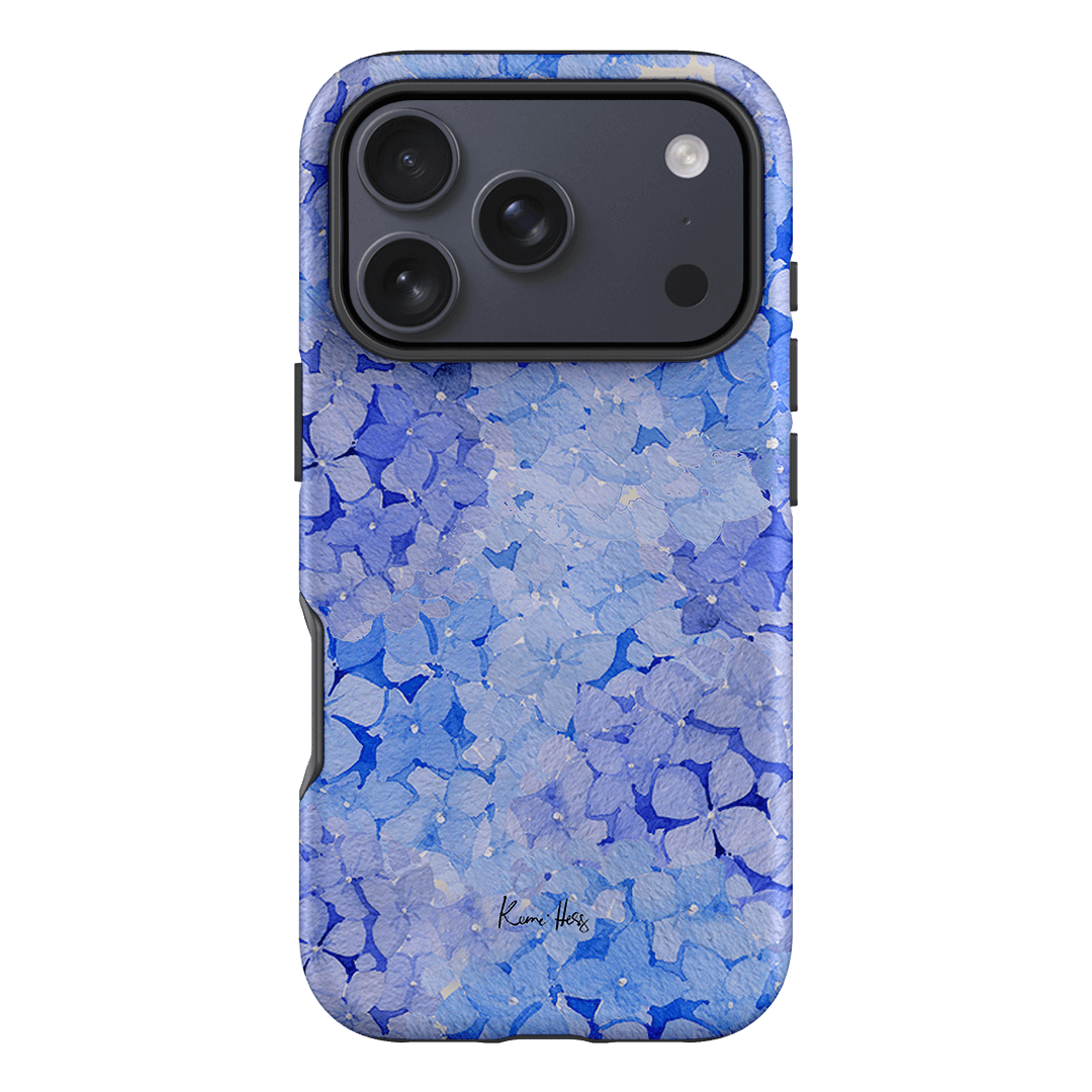 Hydrangea Blue Printed Phone Cases iPhone 17 Pro / Armoured by Kerrie Hess - The Dairy