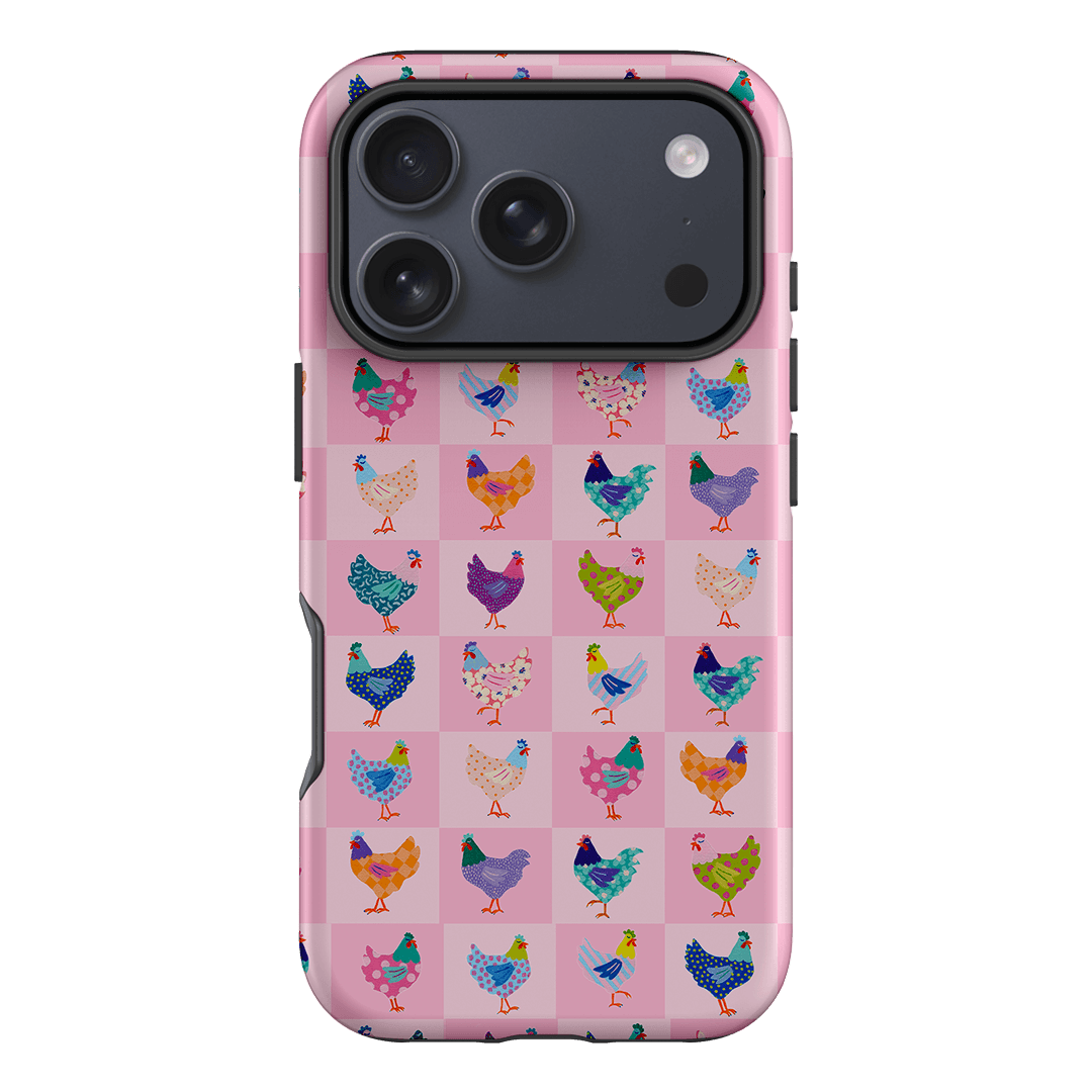 Checkered Chickens Printed Phone Cases iPhone 17 Pro / Armoured by Kayla Henley - The Dairy